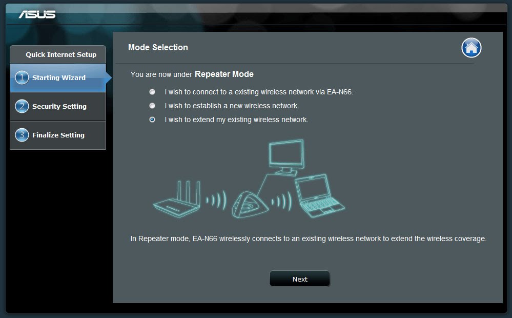 How to login repeater.asus.com